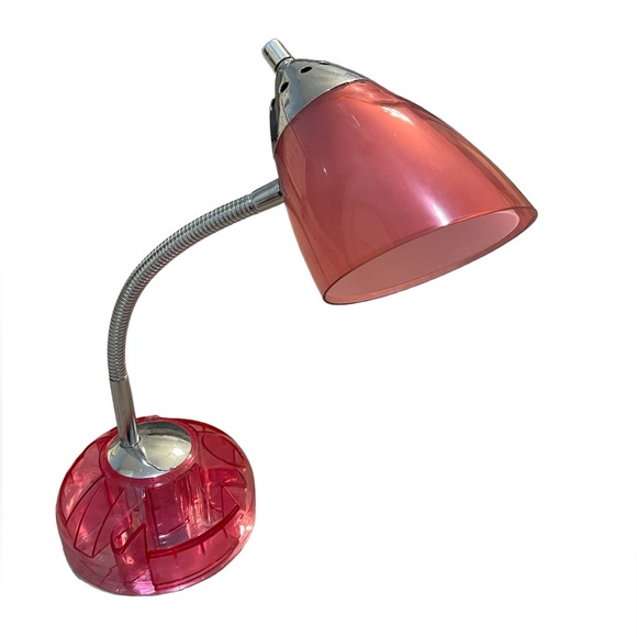 Pink lamp with organization compartments - Picture 1 of 5